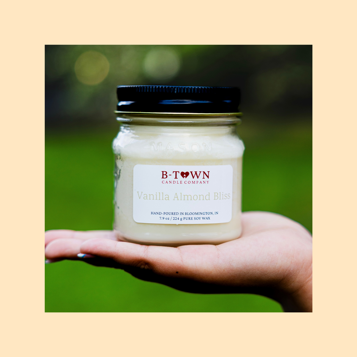 Vanilla Almond Bliss Classic 8 oz Mason Jar