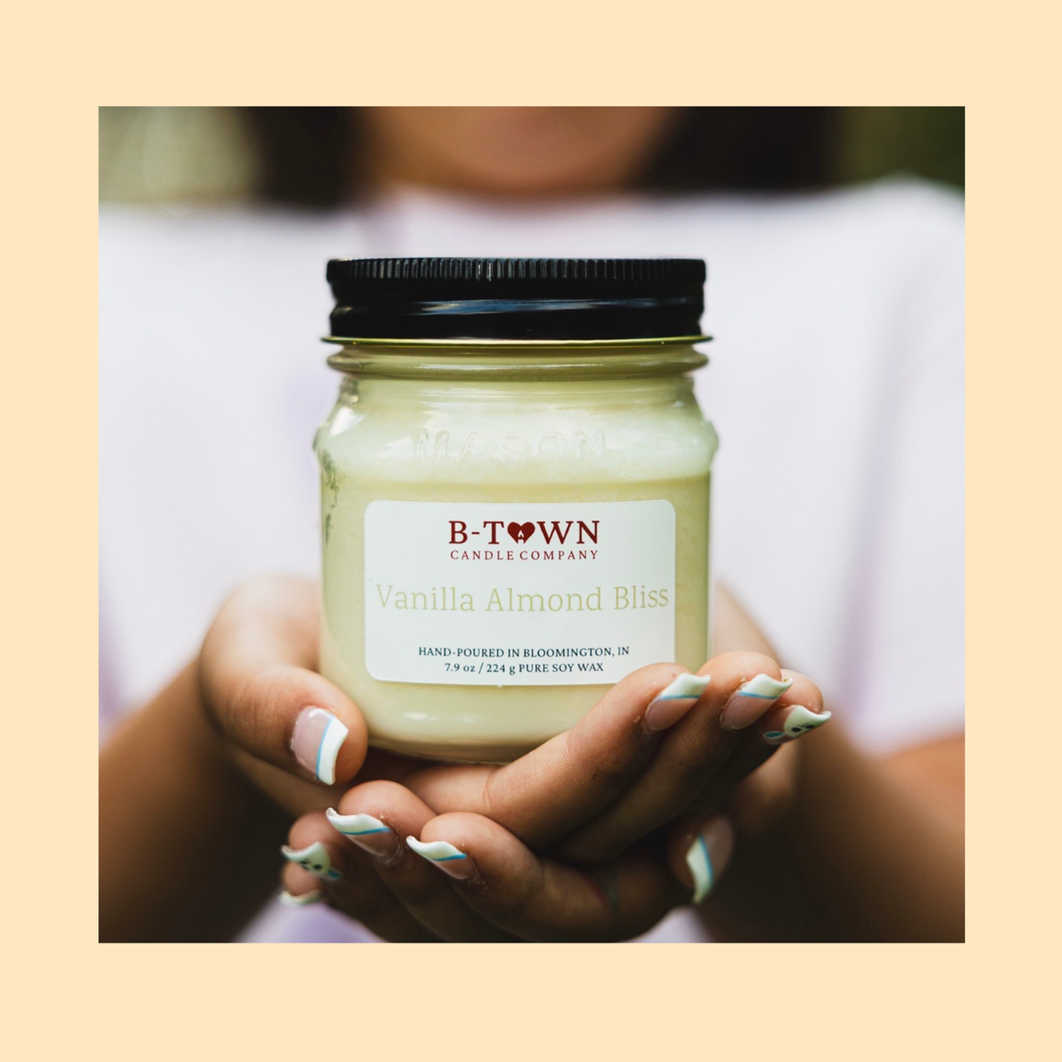 Vanilla Almond Bliss Classic 8 oz Mason Jar