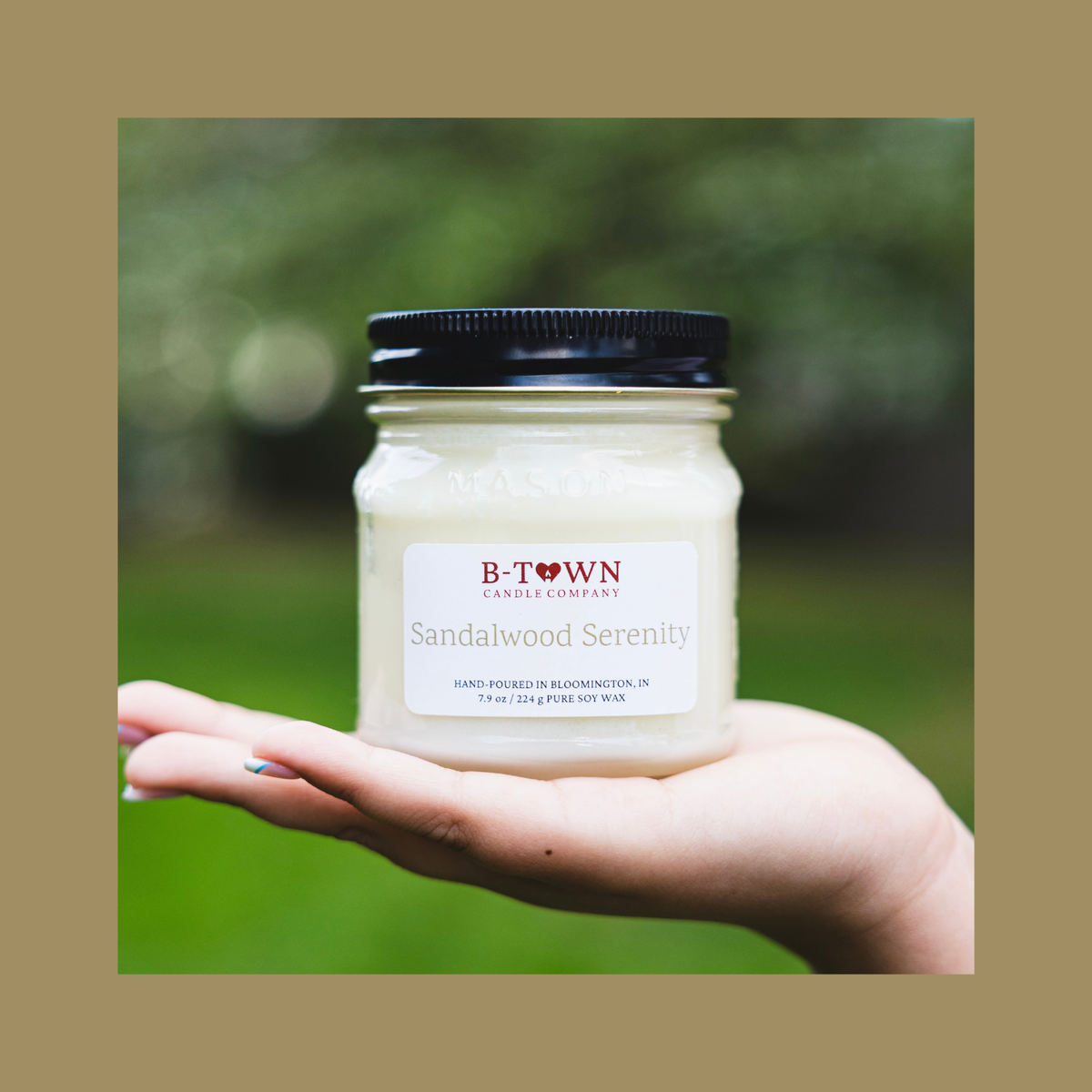 Sandalwood Serenity Classic 8 oz Mason Jar