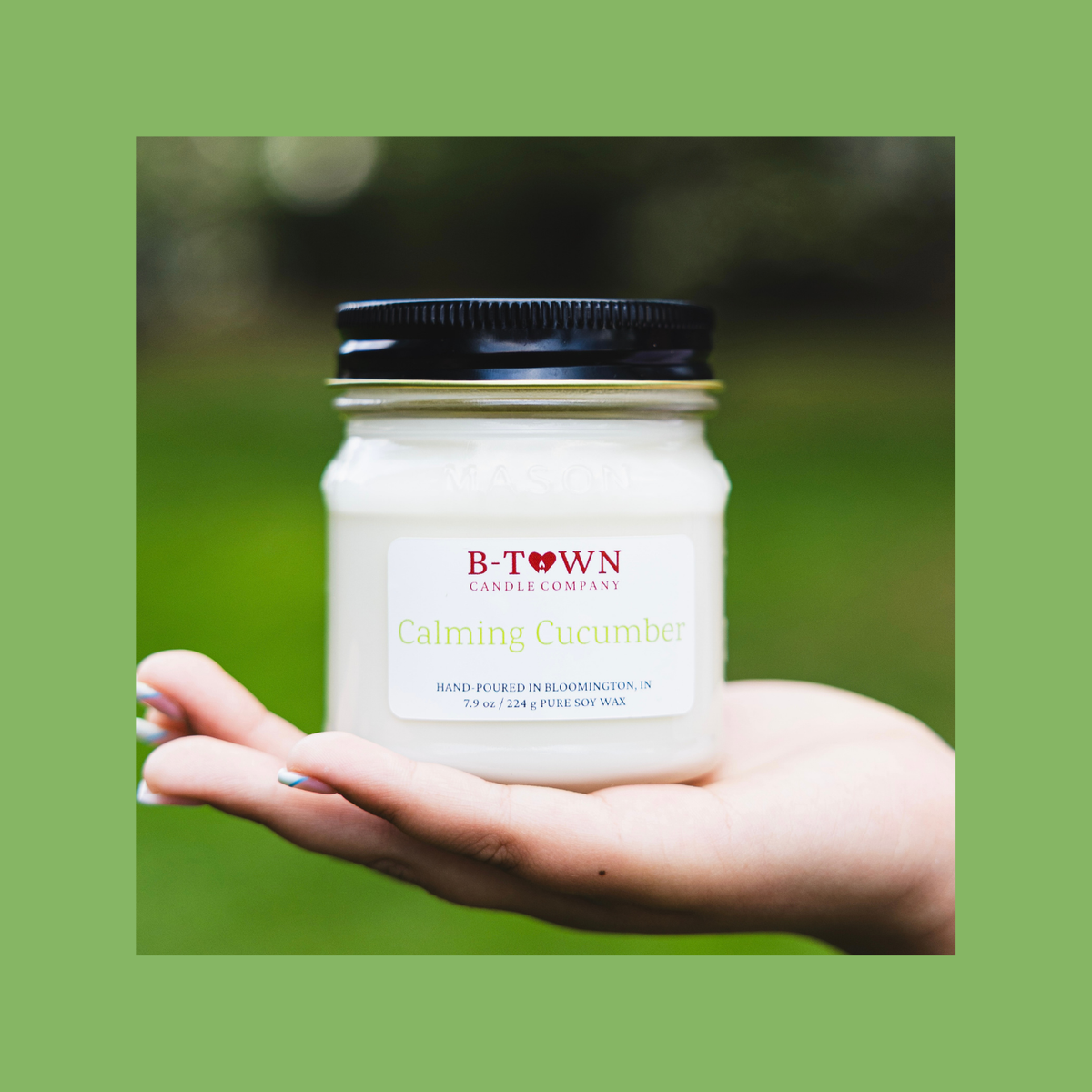 Calming Cucumber Classic 8 oz Mason Jar