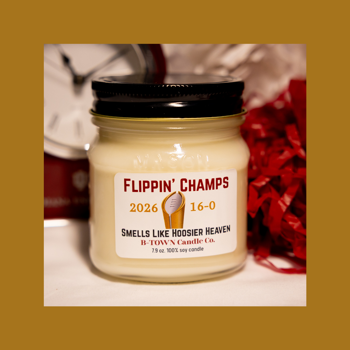 Flippin Champs Special Edition 8 oz Mason Jar