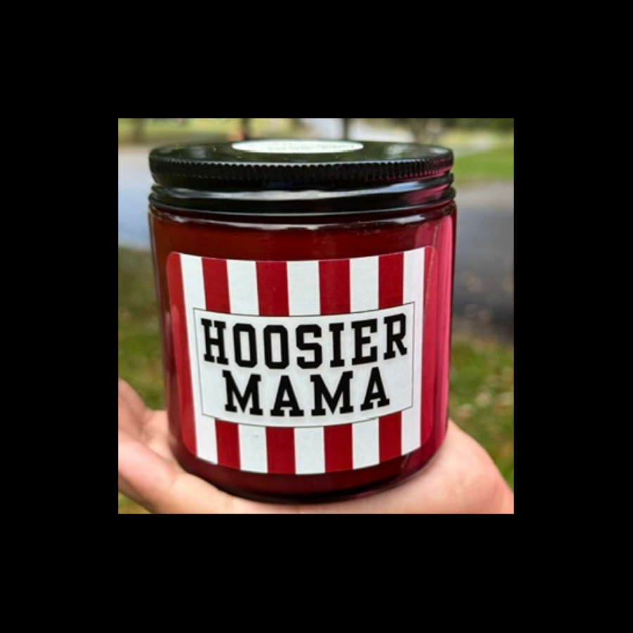 Hoosier Mama 16 oz Straight-Sided Jar (Customized Hometown Edition)