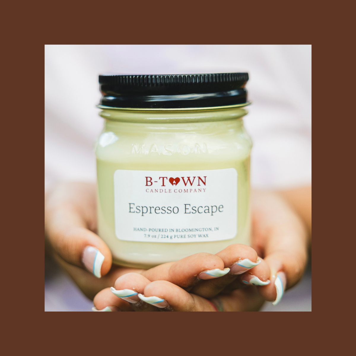 Espresso Escape Classic 8 oz Mason Jar