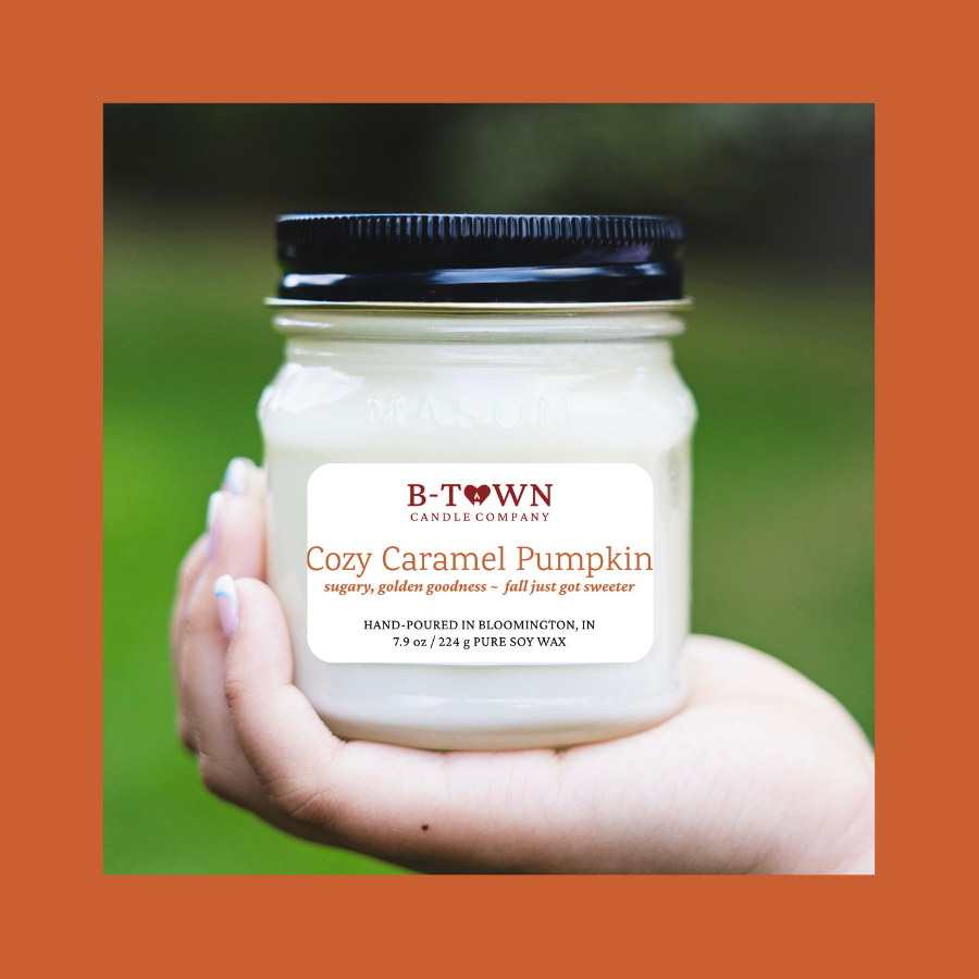 Cozy Caramel Pumpkin Classic 8 oz Mason Jar
