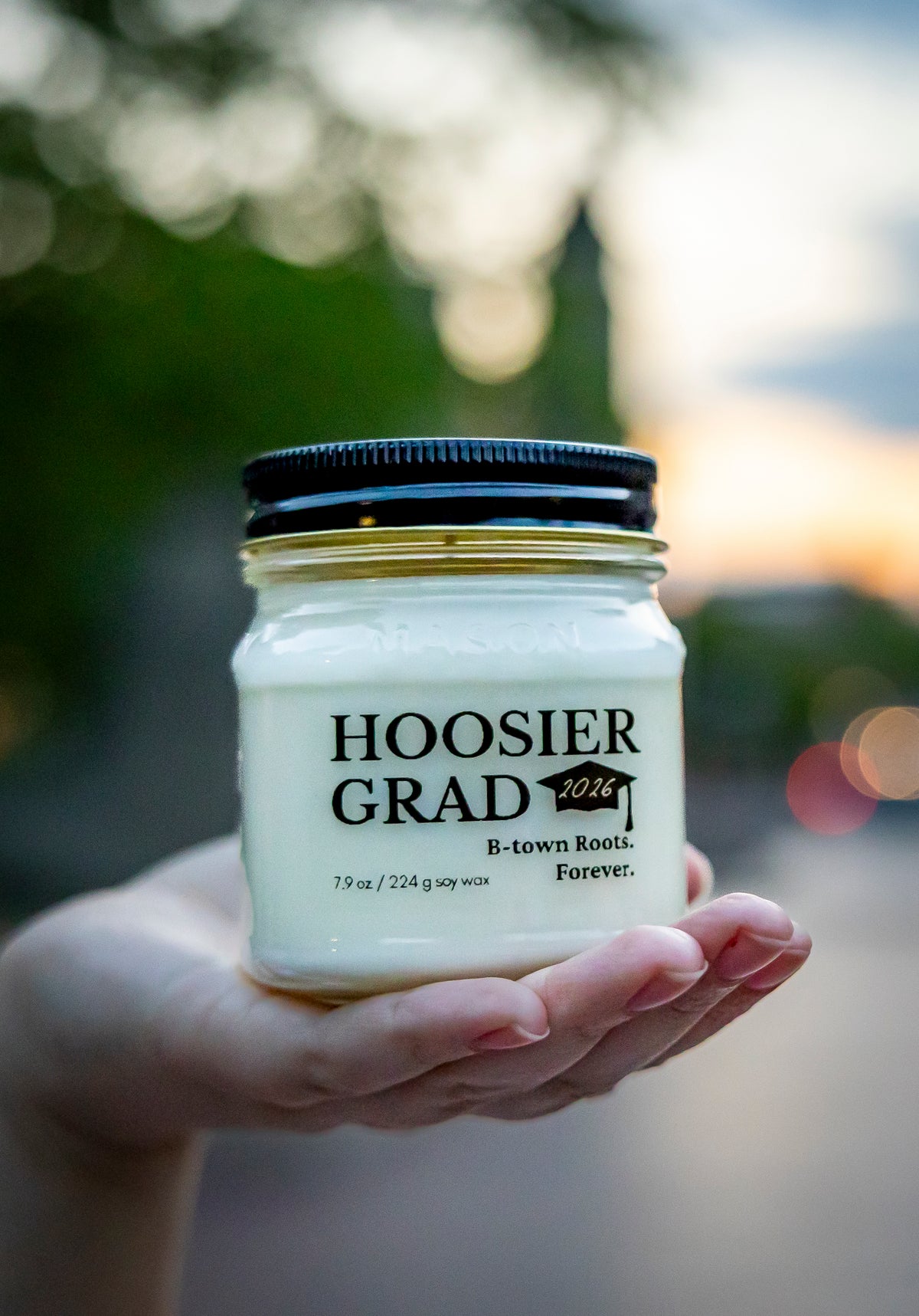 Custom Label 8 oz. Mason Jar