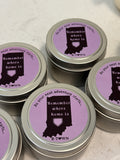 Custom Label 4 oz Silver Tin