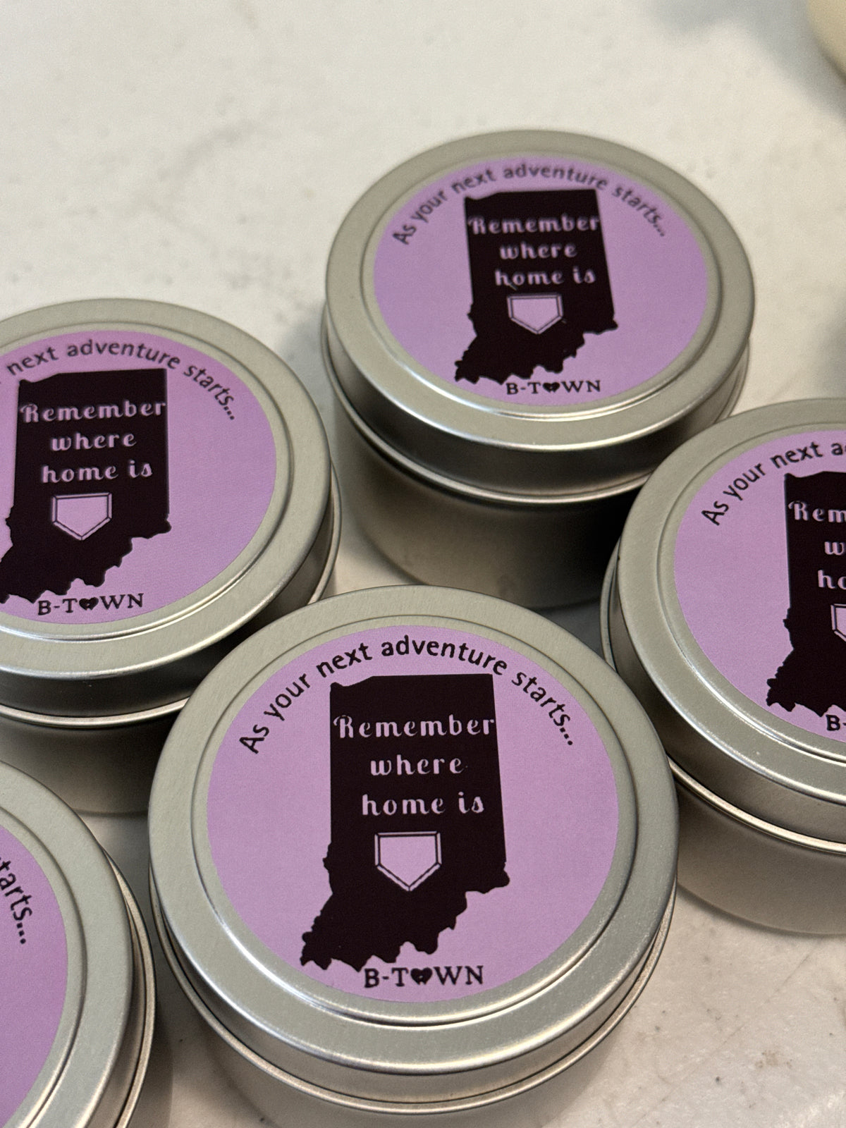Custom Label 4 oz Silver Tin